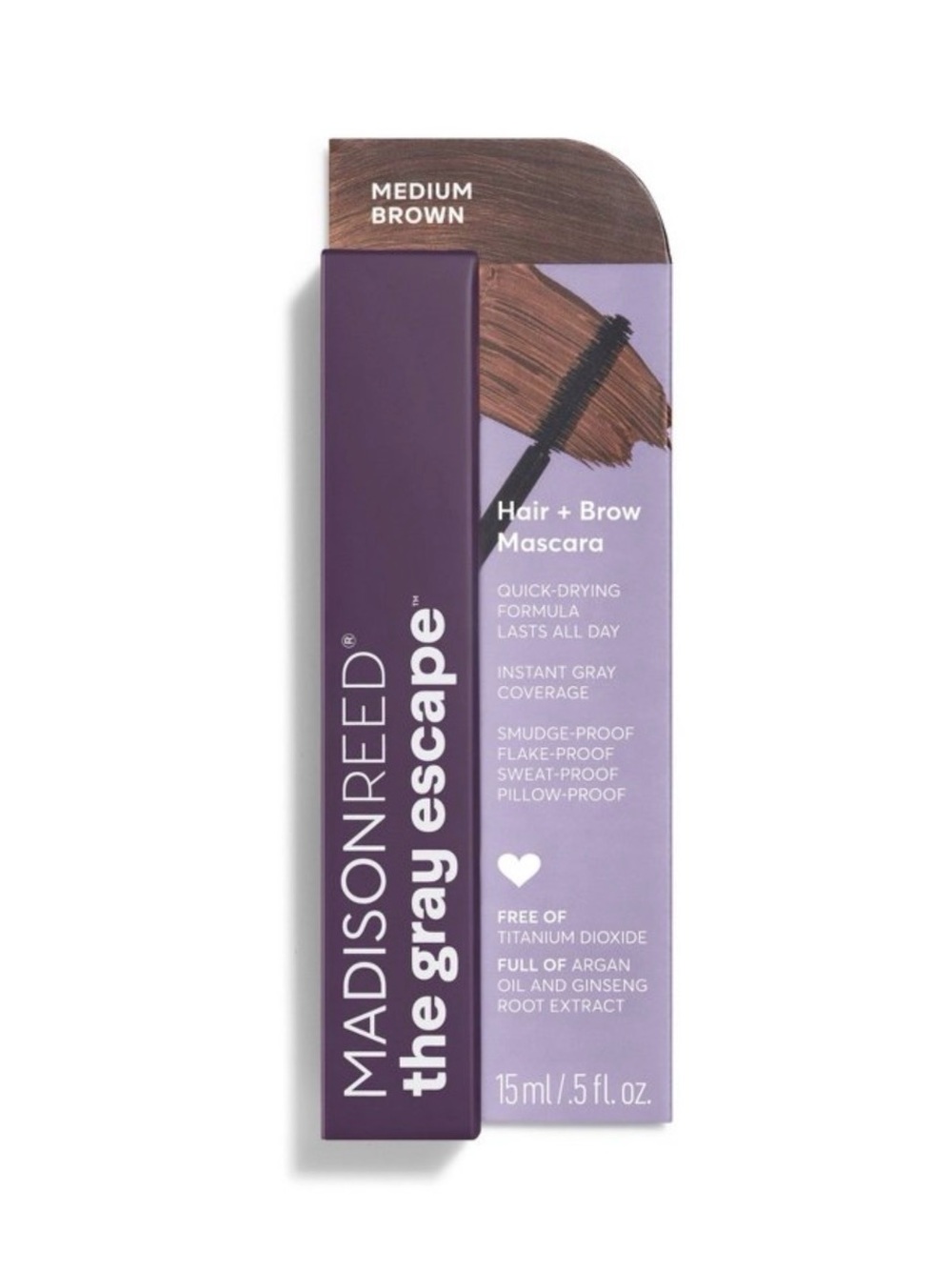 Madison Reed The Gray Escape Hair and Brow Mascara Cover Up in Medium Brown